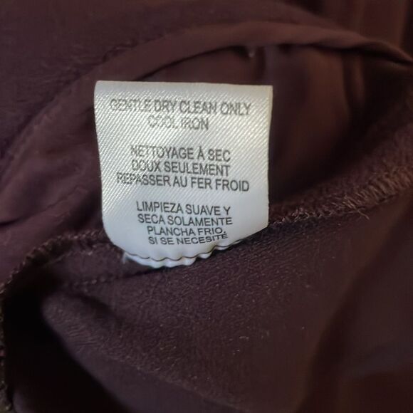 Worth Merlot Double Knit Crepe Mason Pants Women’s Sz 0 NWT - Picture 11 of 11